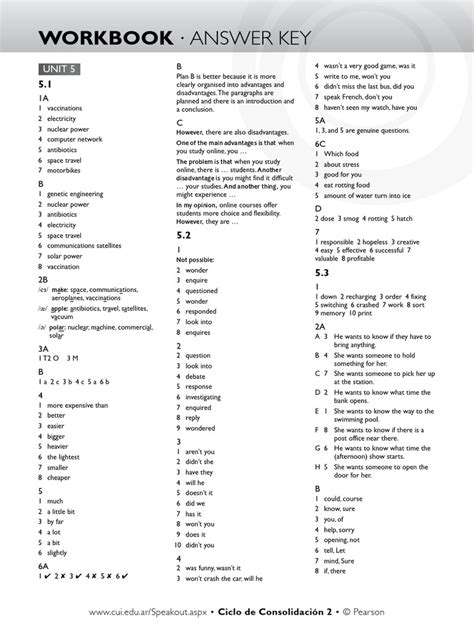 Pearson Education Answer Key