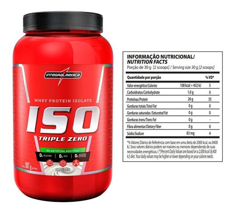 Iso Triple Zero 907g Whey Protein Isolado Integralmedica Mercado Livre