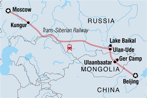 Trans Mongolian Railway Map