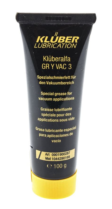 Klüber Perfluoropolyether Grease 100 g Klüberalfa GR Y VAC3 Tube RS