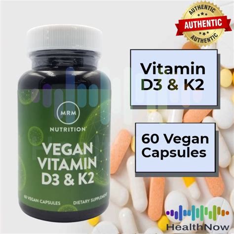 Mrm Vegan Vitamin D3 K2 60 Vegan Capsules Lazada Ph