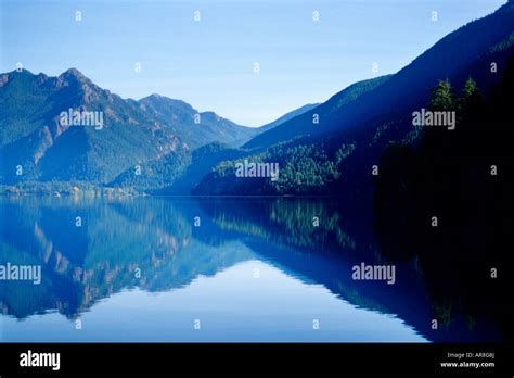 Lake Crescent Olympic National Park Washington State Stock Photo Alamy