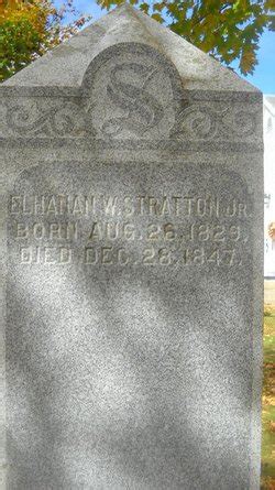 Elhanan Stratton Jr 1829 1847 Homenaje De Find A Grave