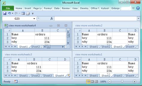 How To View Two Or More Worksheets At Once In Excel