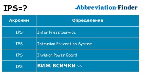 Какво означава IPS?