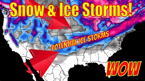 Multiple Major Potential Snowstorms Coming Potentially Freezing Rain