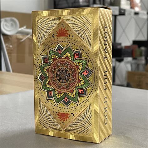 Baraja De Tarot De Aprendizaje De Oro Brillante Cartas Cl Sicas De Taro