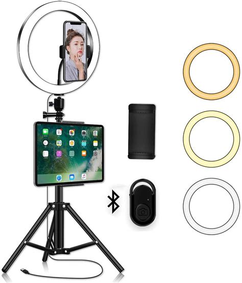 Led Ring Light With Phone Tripod Stand Kit Yingnuost Camera