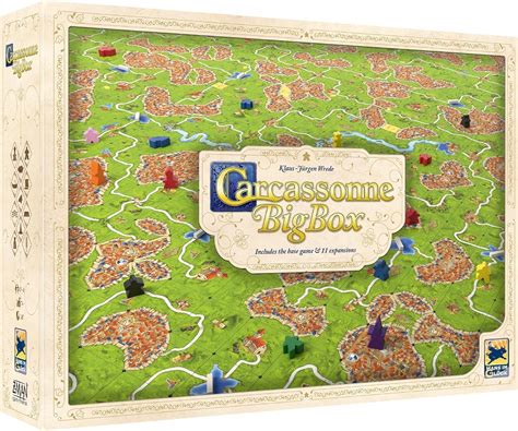 Carcassonne Game Big Box - Amazon.com: Asmodee Carcassonne Board Game Big Box (2022 Edition ...