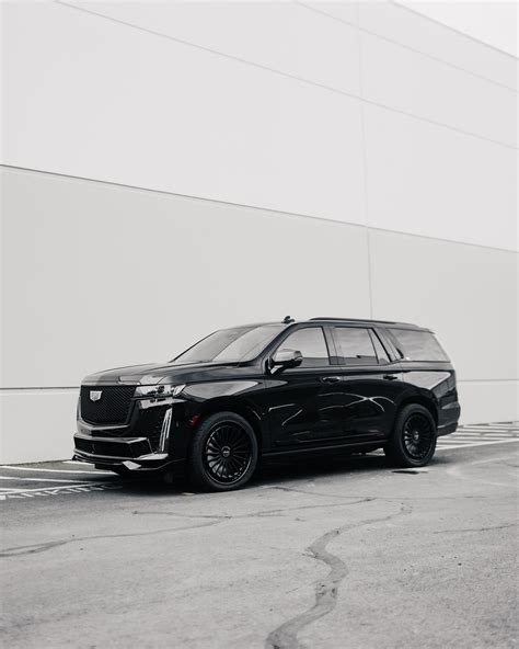 Black Cadillac Escalade - MV Forged | Bespoke Wheels