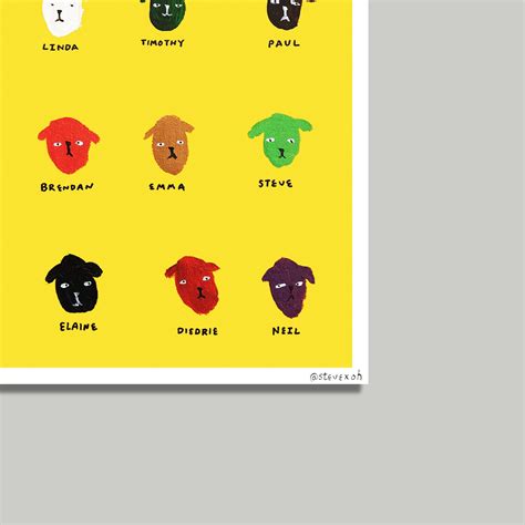 Dogs with overly human names | Limited art print by @stevexoh