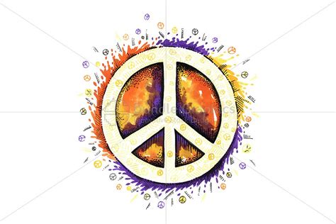 Love Peace Infinity Vector Pattern Pre Designed Illustrator Graphics