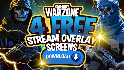 4 Free Warzone Stream Overlay Screens