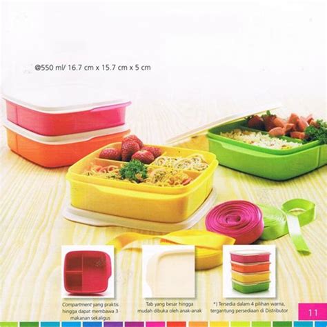 Tupperware Lollitupjollitupfood Storagelunch Boxbentobekal Makanan