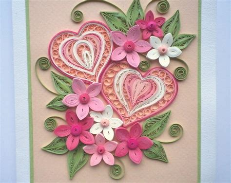 Valentine Quilling Card Valentines Day Quilling Card Anniversary