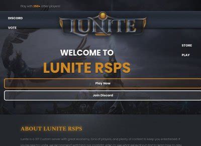 Lunite RSPS List RuneScape Private Servers