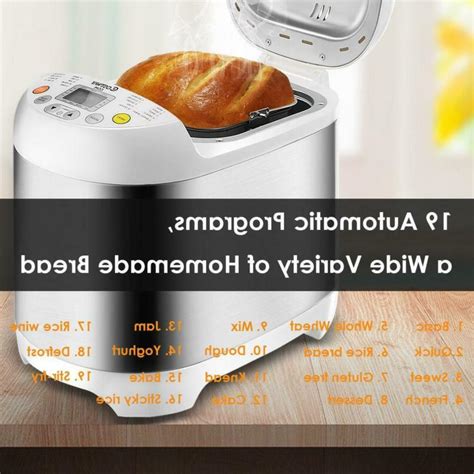 Costway Stainless Steel Lb W Electric Bread Maker