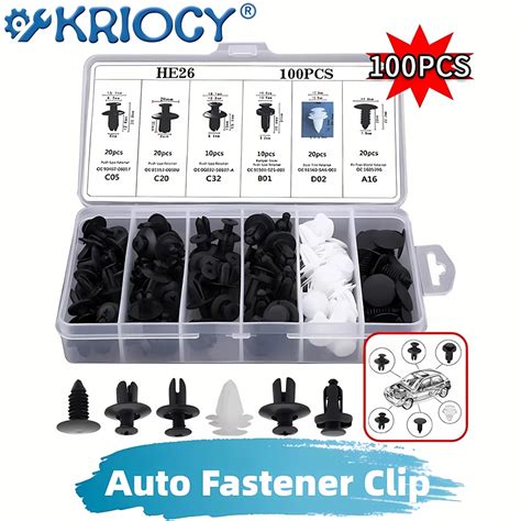 Auto Fastener Clip Kit Fender Rivet Clips Corpo Do Carro Push Retentor