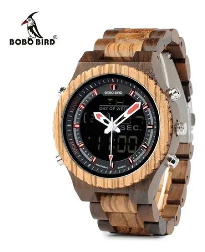 Reloj Digital Anal De Madera De Bamb P B Bobo Bird Mercadolibre
