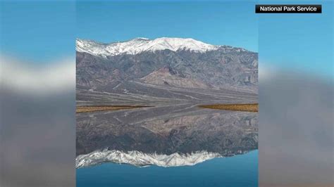 Watch rain create massive lake in California' Death Valley