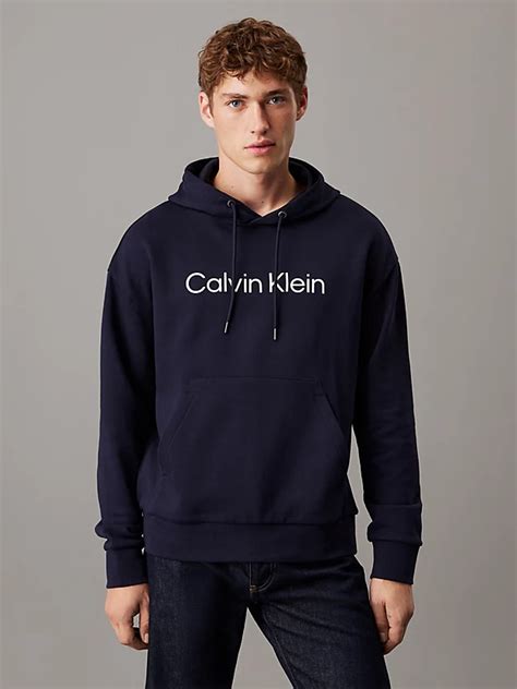 Cotton Terry Logo Hoodie Calvin Klein® K10k111345chw