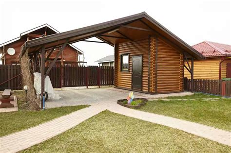 Хозблок с навесом (51 фото) » НА ДАЧЕ ФОТО