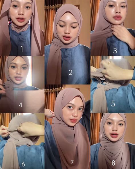 Tutorial Hijab Pashmina Simple Untuk Wajah Bulat Dan Tembem Newstempo