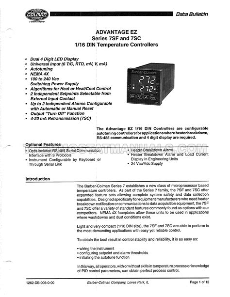 Barber Colman Tool 202 Manual