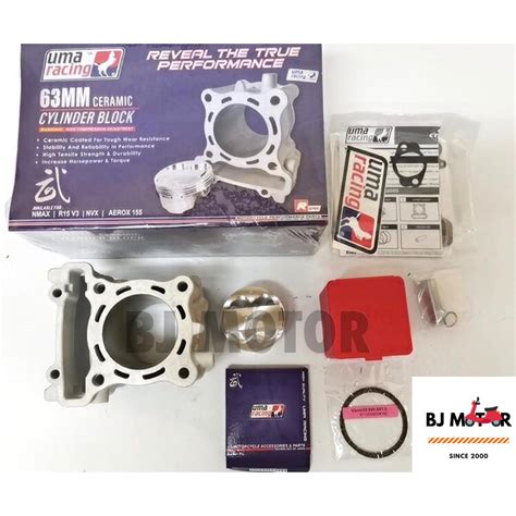 UMA RACING NMAX R15 V3 NVX AEROX 155 63MM X PRO Ceramic Cylinder Block