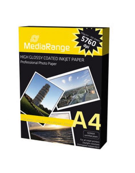 MediaRange Photo Paper DIN A4 High Glossy 135 G 1