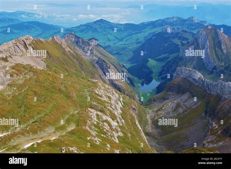 View From S Ntis To Seealpsee Stock Photo Alamy