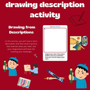 drawing description activity  kstudy helper tpt