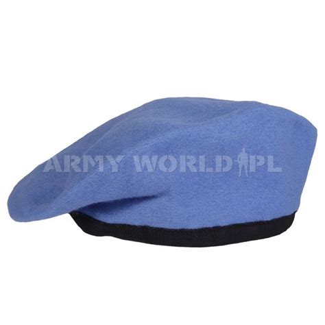 Beret Wojskowy United Nations Niebieski Orygina Nowy Odzie