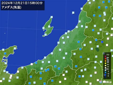 長岡新潟県の過去のアメダス2024年12月21日 日本気象協会 Tenkijp