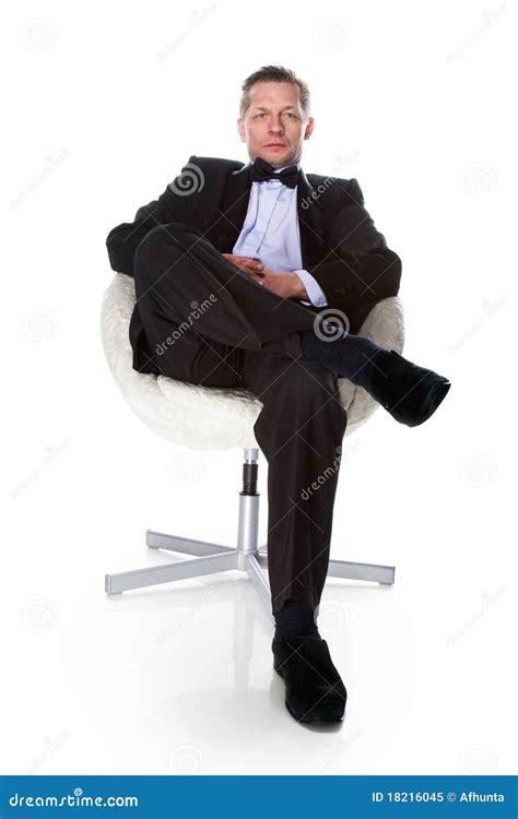 A Man In A Tuxedo Stock Image Image Of Intelligent Adult