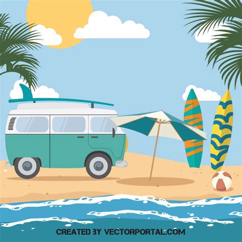 Summer Vacation Graphics Ai Royalty Free Stock Svg Vector