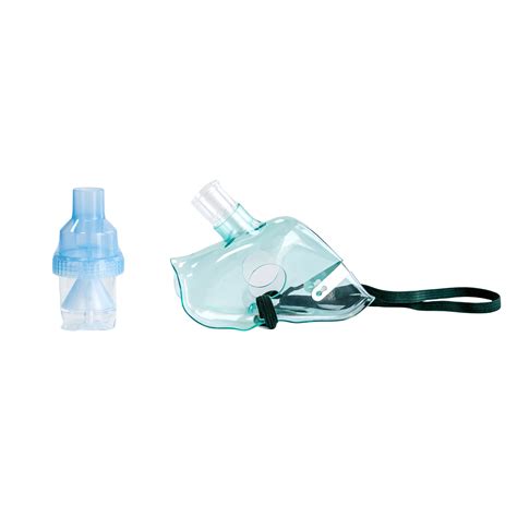 Medical Disposable Latex Free PVC Non Toxic Transparent Green Nebulizer