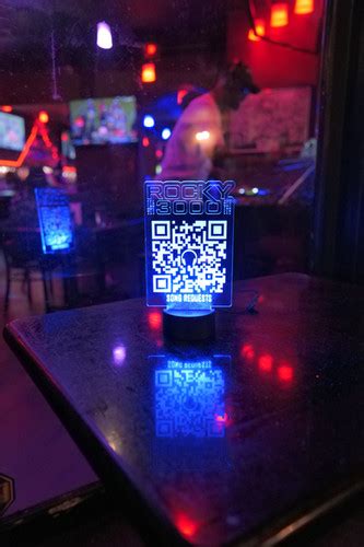 QR Code LED Table Lamp Fandom Laser