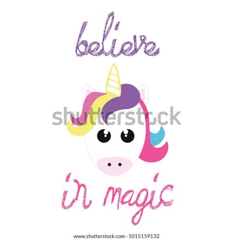 Cute Unicorn Tshirt Design Stock Vector Royalty Free 1015159132