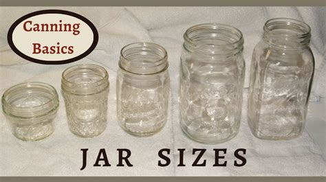 Video #18 - Canning Basics, Jar Sizes – Act One Art