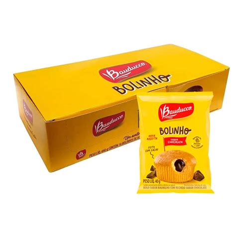 Bolinho Bauducco Recheio Chocolate 16 De 40g Clique Já