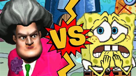 M U G E N Battles Miss T Vs Spongebob Scary Teacher D Vs Spongebob