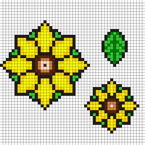 Sunflower Dreamcatcher Perler Bead Pattern Bead Sprites Misc Fuse