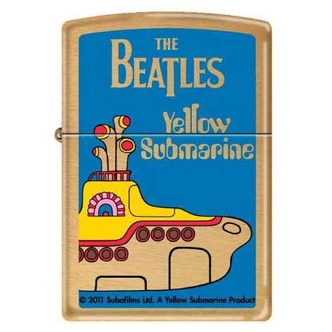 Zippo Classic The Beatles Yellow Submarine Brushed Brass Finish