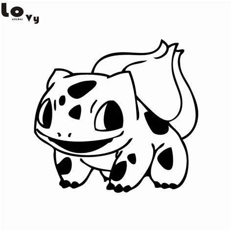 Cute Pokemon Bulbasaur Vinyl Wall Sticker Cartoon Animal Wall Decal Home Decor-in Wall Stickers ...