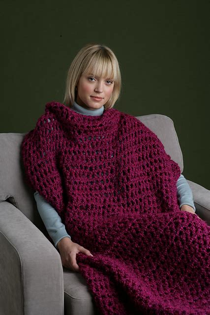 Ravelry Sweater Blanket Crochet Pattern By Lion Brand Yarn