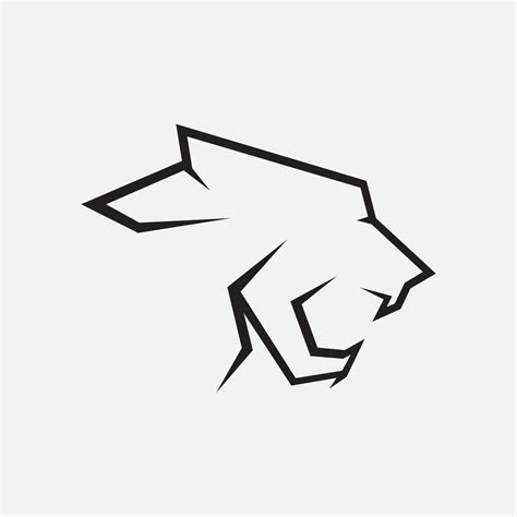 Panther logo vector on a white background 2652672 Vector Art at Vecteezy