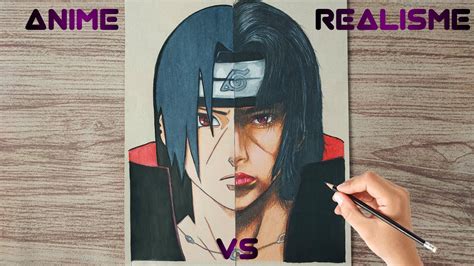 Drawing Itachi Uciha In 2 Different Art Style Anime Vs Realisme Hang