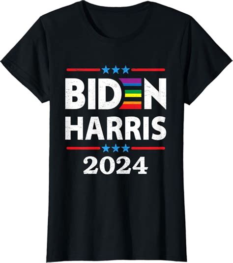 Joe Biden Kamala Harris Rainbow Gay Pride LGBT Election T Shirt Walmart