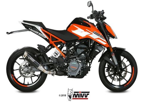 KT 019 LXBP SCHALLDÄMPFER MIVV GP PRO INOX SCHWARZ KTM 125 DUKE 2017 2020